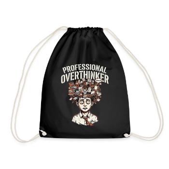 Professional Overthinker - Turnbeutel - Schwarz - Vorne