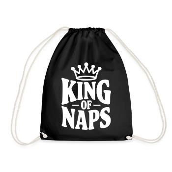 Roi des siestes - Sac de sport léger - noir - Devant