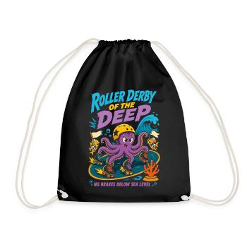 Roller Derby of the Deep Sea - Drawstring Bag - black - Front