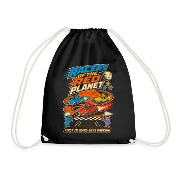 Mars Racing Alien Racer - Drawstring Bag - black - Front
