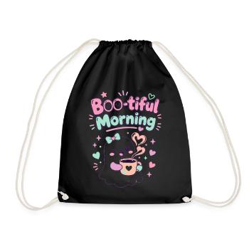 Boo-tiful Morning Geist Kaffee - Turnbeutel - Schwarz - Vorne