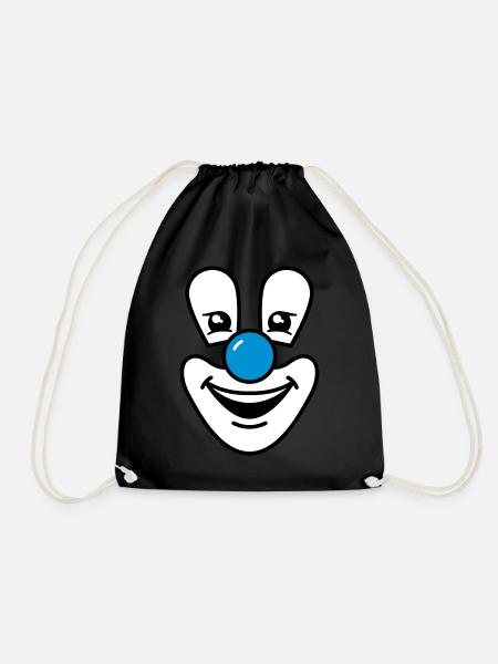 Clown - Drawstring Bag - black