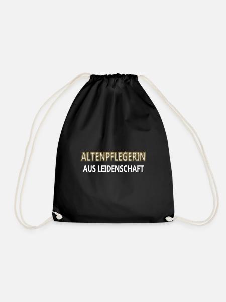 Altenpflegerin - Turnbeutel - Schwarz