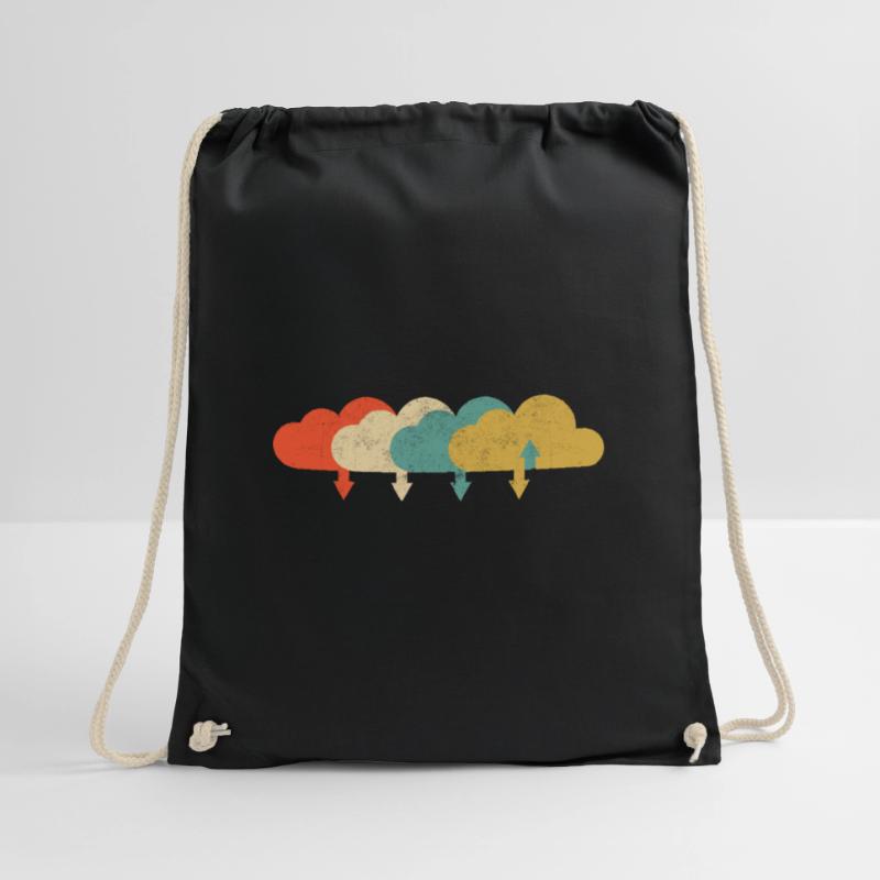 Vintage DevOps Engineer Cloud Computing Drawstring Bag