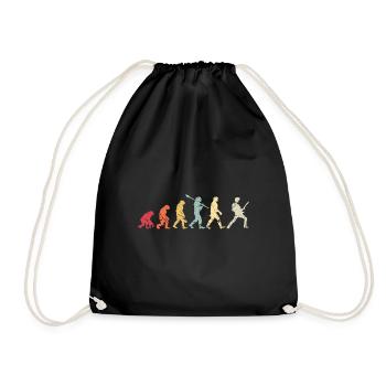 Human Evolution Guitar Band Retro Vintage - Sac de sport léger - noir - Devant