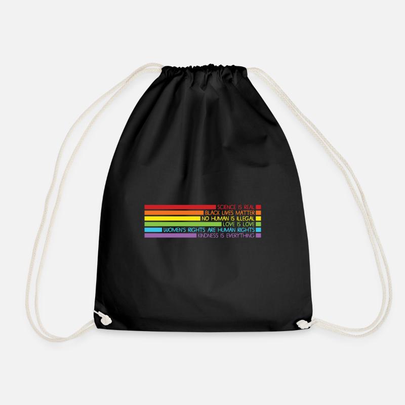 Lbgt Gay Pride Science is Real - Turnbeutel - Schwarz