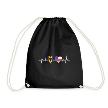 Drapeau de la Barbade Bayan barbadien - Sac de sport léger - noir - Devant