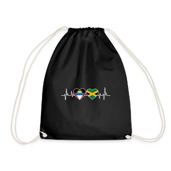 Antigua and Barbuda flag - Drawstring Bag - black - Front