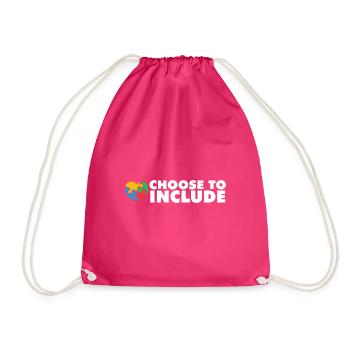 Sped Teacher Choose to Include I Encourage - Turnbeutel - Fuchsia - Vorne