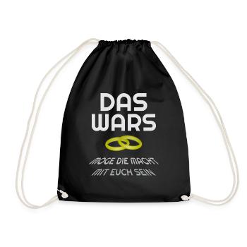 das wars - Turnbeutel - Schwarz - Vorne