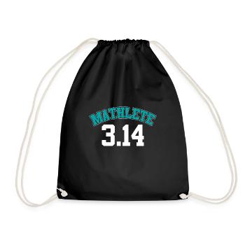 Math formulas angle math mathematics numbers - Drawstring Bag - black - Front