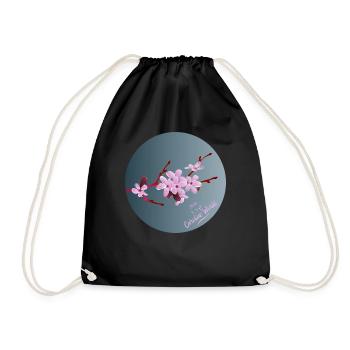 Cerisier du Japon - Sac de sport léger - noir - Devant