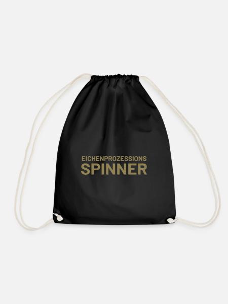 Lustiger Spruch Eichenprozessionsspinner witzig - Turnbeutel - Schwarz