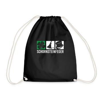 Balayeuse alimentaire Motif ramoneur Lucky Charm balai - Sac de sport léger - noir - Devant