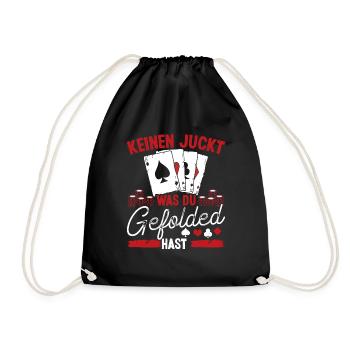 Joueur de poker Poker Table Poker Case Ensemble de jetons - Sac de sport léger - noir - Devant