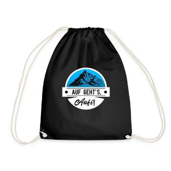 Hiking Alps Saying Hiking Group - Drawstring Bag - black - Front