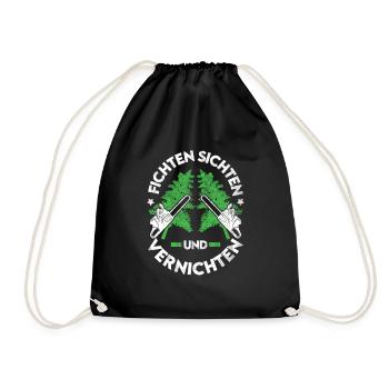 Lumberjack Saying Forester Forester Spruce - Drawstring Bag - black - Front