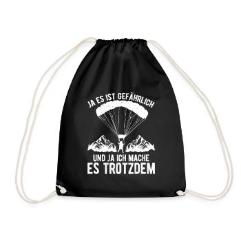 Bon de saut en parachute Accessoires Parachute - Sac de sport léger - noir - Devant