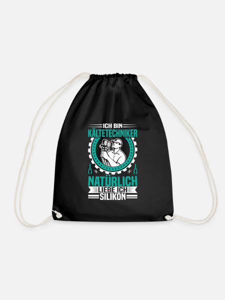 Refrigeration Technician Air Conditioning Technology for Air Conditioning Engineers - Drawstring Bag - black