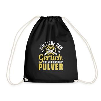 Shooting Sports Precision Port Shooting Range for - Drawstring Bag - black - Front