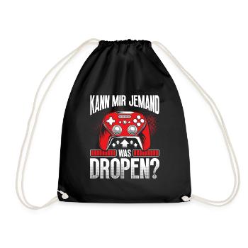 Gaming Sachen Deko Zockerzimmer Gaming Headset - Turnbeutel - Schwarz - Vorne