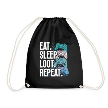 Gaming Stuff Video Game Gamer Gaming Video Games - Drawstring Bag - black - Front