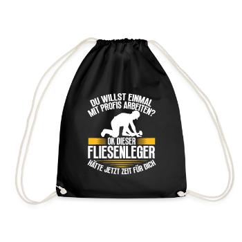 Métier de carreleur artisan compagnon - Sac de sport léger - noir - Devant