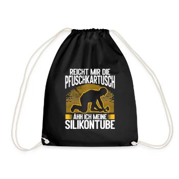 Tile Layer Accessories Silicone Craftsman - Drawstring Bag - black - Front
