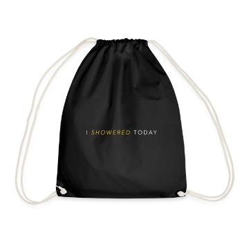 J’ai pris une douche aujourd’hui en disant drôle de ringard - Sac de sport léger - noir - Devant
