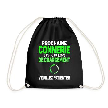 Connerie En Cours Noël Cadeau Humour Ado Enfant - Sac de sport léger - noir - Devant