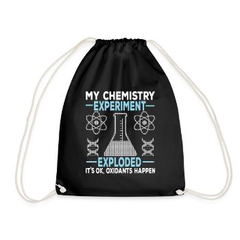 Expérience d’un chimiste chimiste - Sac de sport léger - noir - Devant