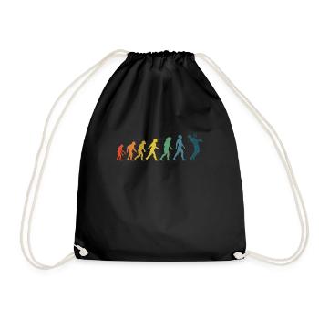 Football Footballeur Évolution du terrain de football - Sac de sport léger - noir - Devant