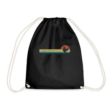 Pigeon carrier pigeons Birds Pigeon breeding - Drawstring Bag - black - Front