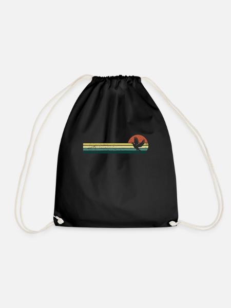 Pigeon carrier pigeons Birds Pigeon breeding - Drawstring Bag - black