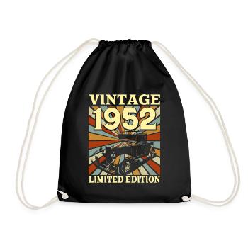 Vintage 70 Ans 1952 70e Anniversaire - Sac de sport léger - noir - Devant