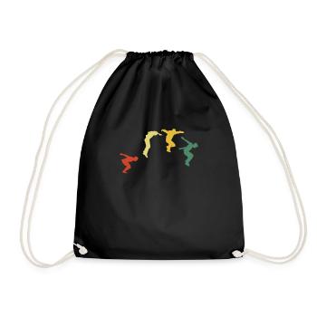 Parkour Freerunning Parcour Freerunner - Drawstring Bag - black - Front