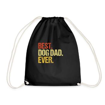 Meilleur chien papa jamais propriétaire de chien - Sac de sport léger - noir - Devant