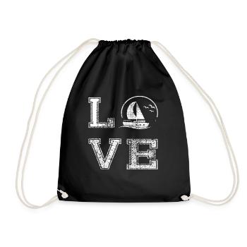 Voilier Sailor Sailing Ship Idée cadeau - Sac de sport léger - noir - Devant