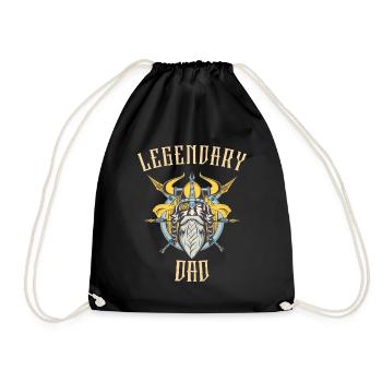 Dieu Viking Divin Légendaire Papa - Sac de sport léger - noir - Devant