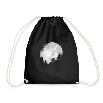 Lion Pleine Lune - Sac de sport léger - noir - Devant