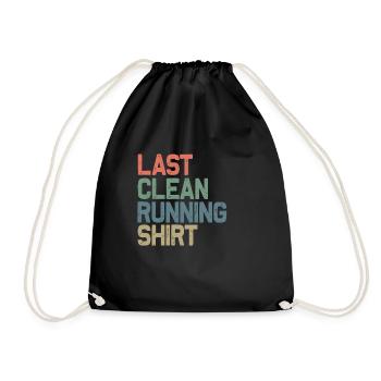 Running Sayings Runners Jogging Vintage Race Saying - Drawstring Bag - black - Front