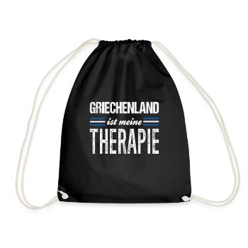 Grèce Thérapie Drapeau grec Grec - Sac de sport léger - noir - Devant