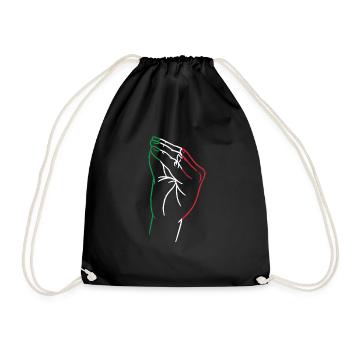 Italie Italien Drapeau italien italien - Sac de sport léger - noir - Devant