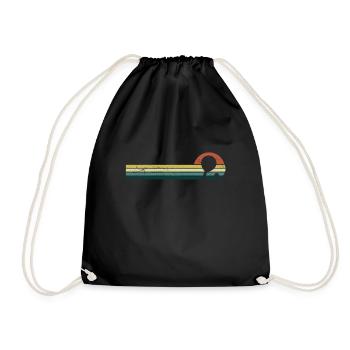 Tennis de Table Vintage Tennis de Table Batte Revers - Sac de sport léger - noir - Devant
