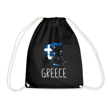Grèce Drapeau grec Grec - Sac de sport léger - noir - Devant