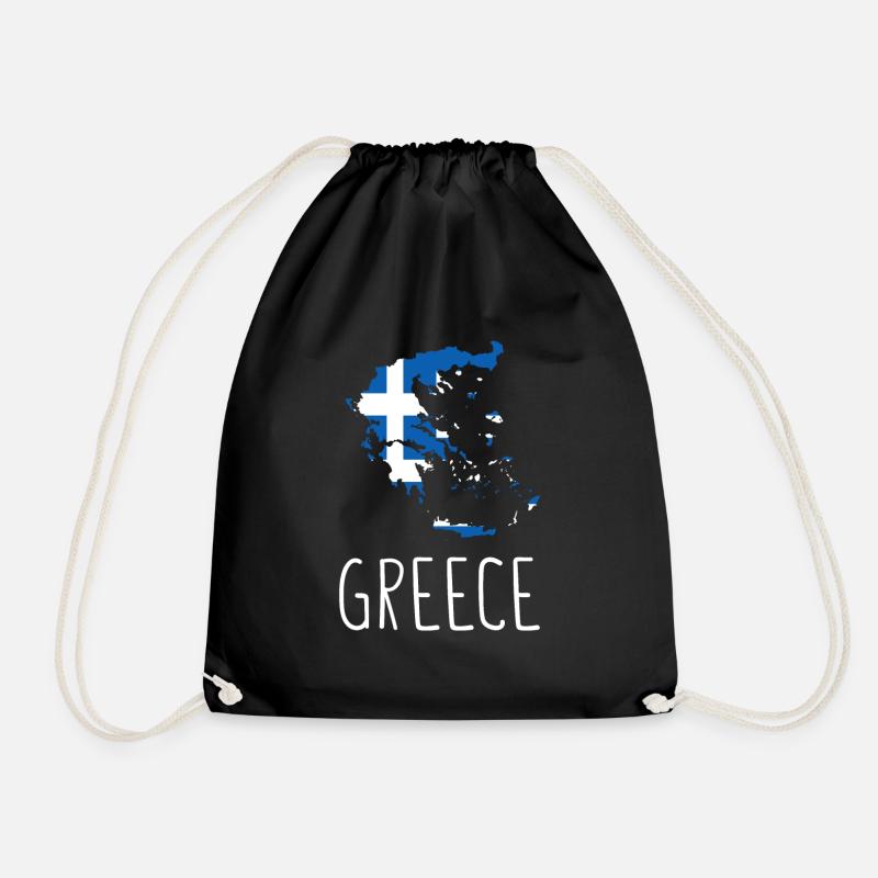 Grèce Drapeau grec Grec - Sac de sport léger - noir