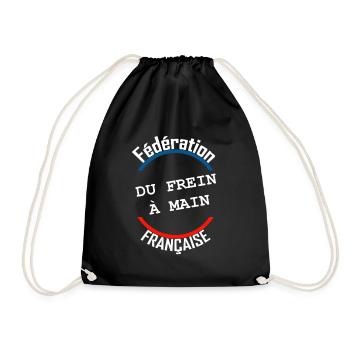 Fédération française du frein à main - Sac de sport léger - noir - Devant