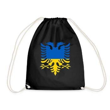 Albanie Ukraine Drapeau - Sac de sport léger - noir - Devant