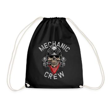MECHANIC CREW - Biker Skull - Turnbeutel - Schwarz - Vorne