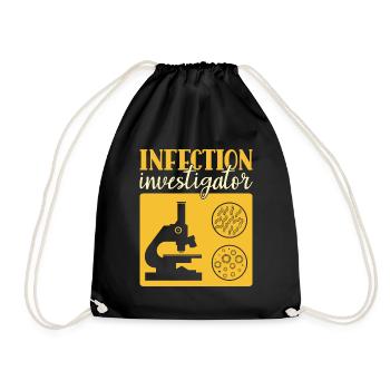 Infection Investigator - Funny Epidemiologist - Drawstring Bag - black - Front
